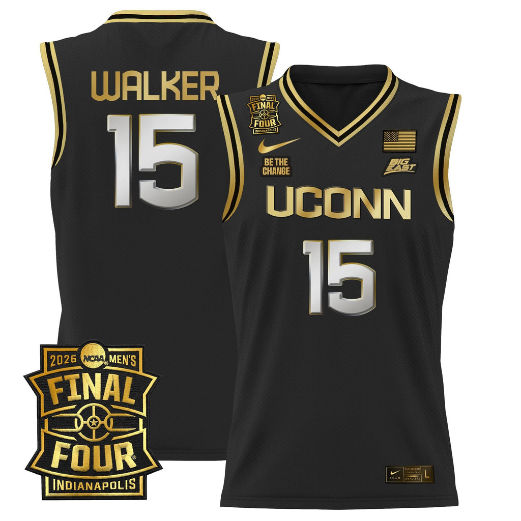 Men's UConn Huskies 2026 Final Four Patch Basketball Jersey - All Stitched