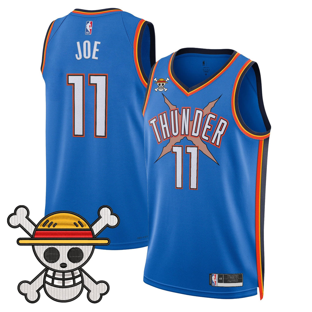 Men's Oklahoma City Thunder x One Piece Swingman Jersey- Stitched