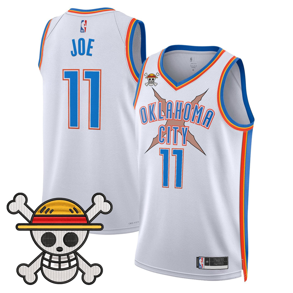 Men's Oklahoma City Thunder x One Piece Swingman Jersey- Stitched