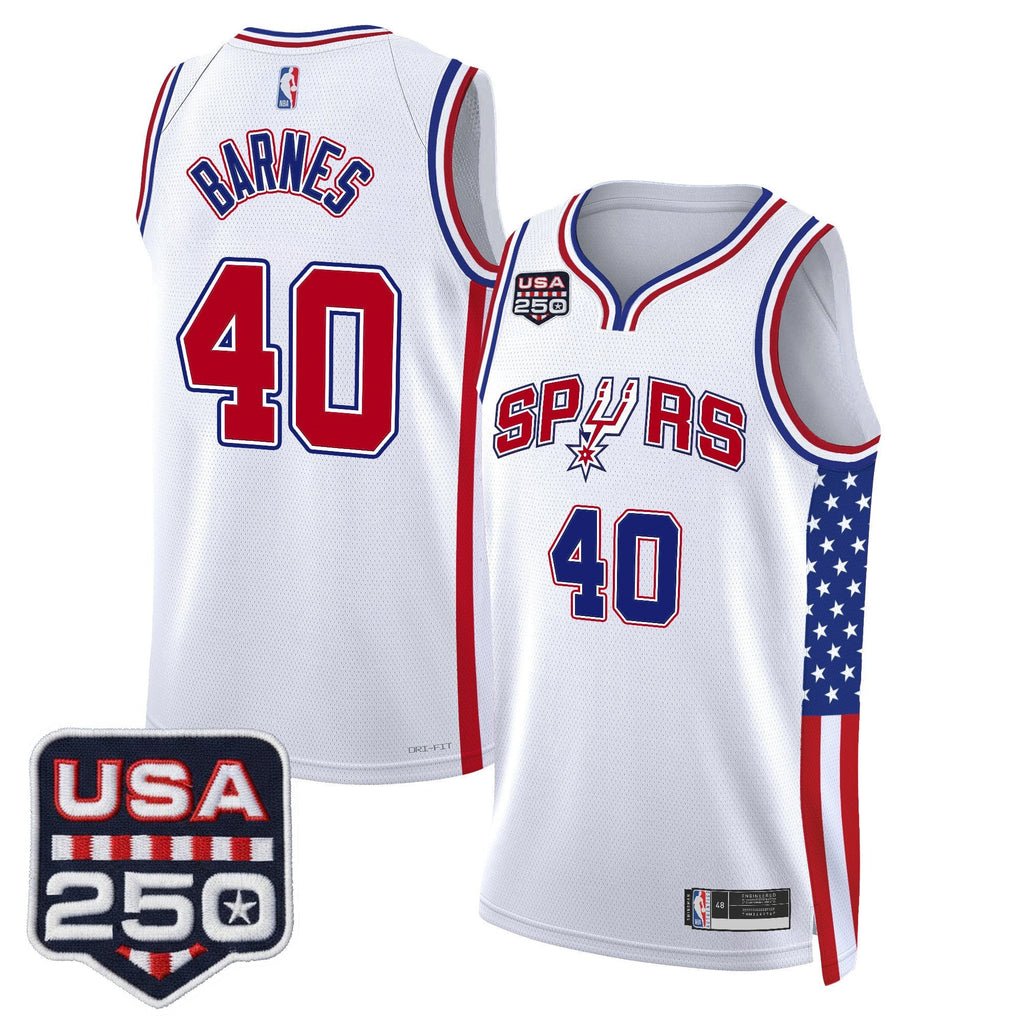 Men's San Antonio Spurs "America 250 Edition" Swingman Jersey - All Stitched