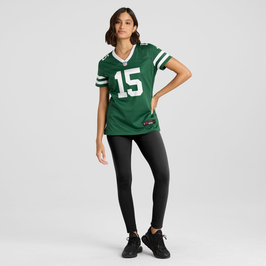 Women's New York Jets Adonai Mitchell Nike Legacy Green Team Game Jersey