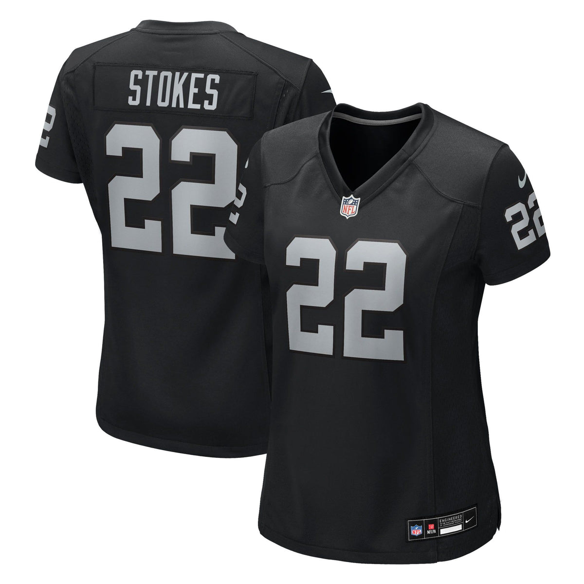 Women's Las Vegas Raiders Eric Stokes Nike Black Team Game Jersey
