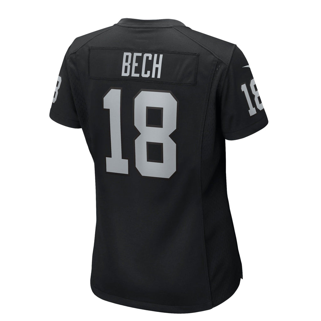Women's Las Vegas Raiders Jack Bech Nike Black Team Game Jersey
