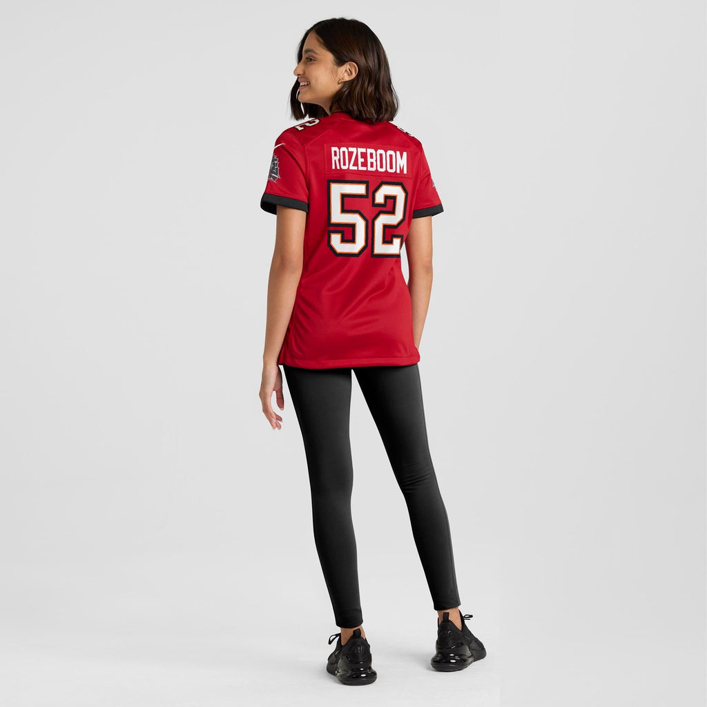 Women's Tampa Bay Buccaneers Christian Rozeboom Nike Red Team Game Jersey