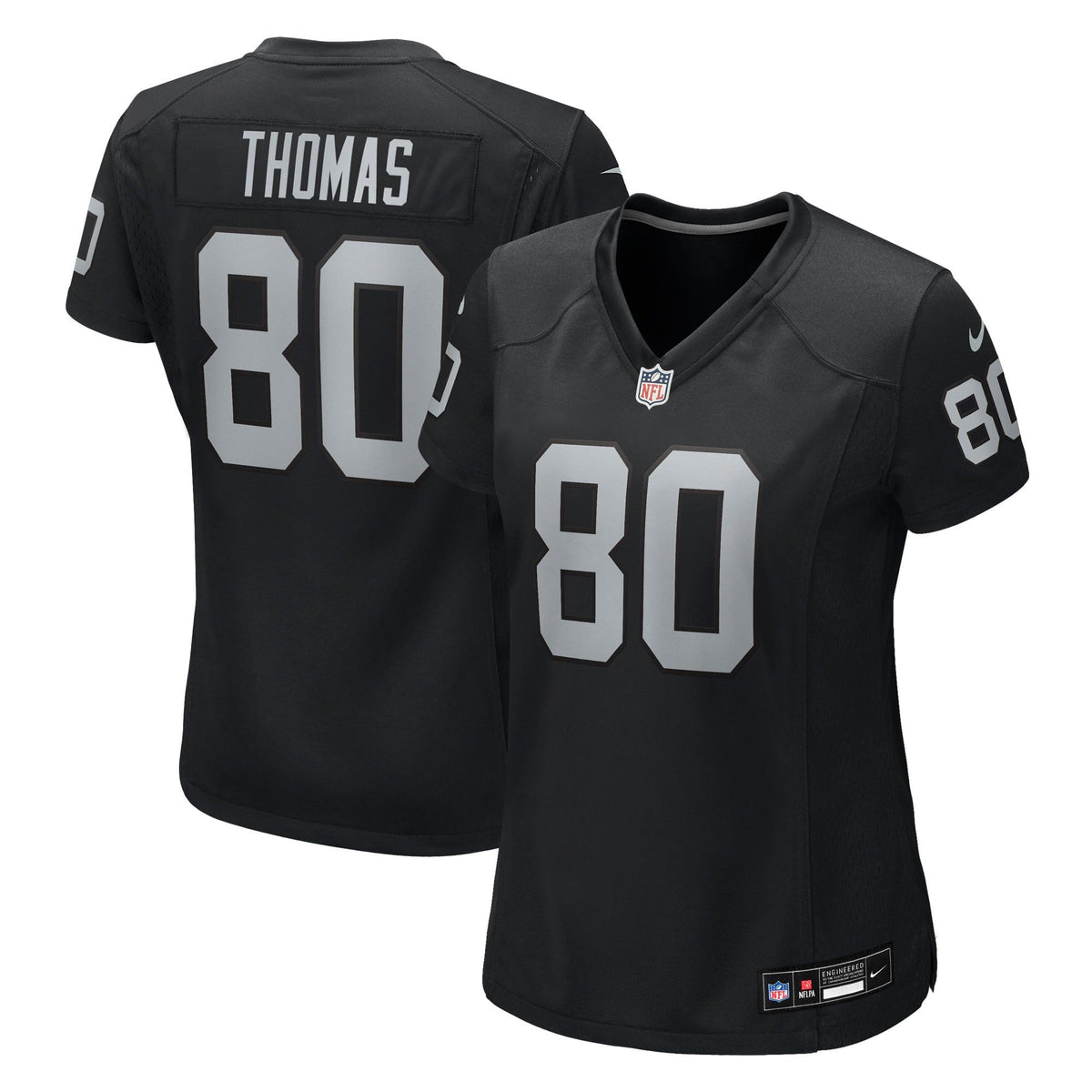 Women's Las Vegas Raiders Ian Thomas Nike Black Team Game Jersey