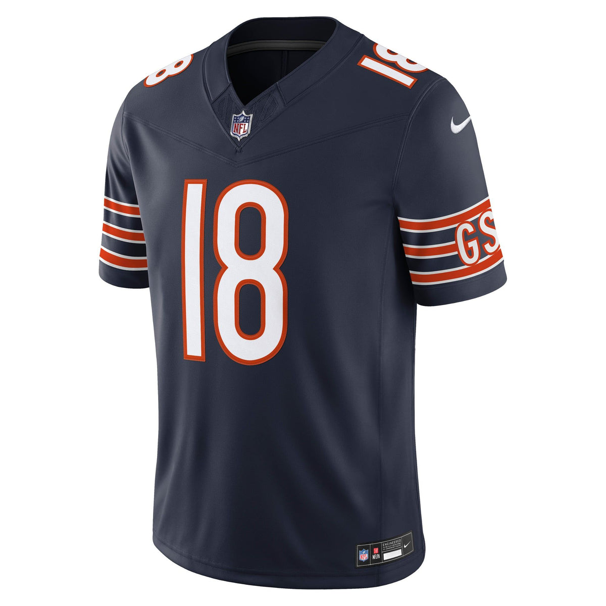 Men's Chicago Bears Caleb Williams Nike Navy Team Vapor Fuse Stitched Limited Jersey
