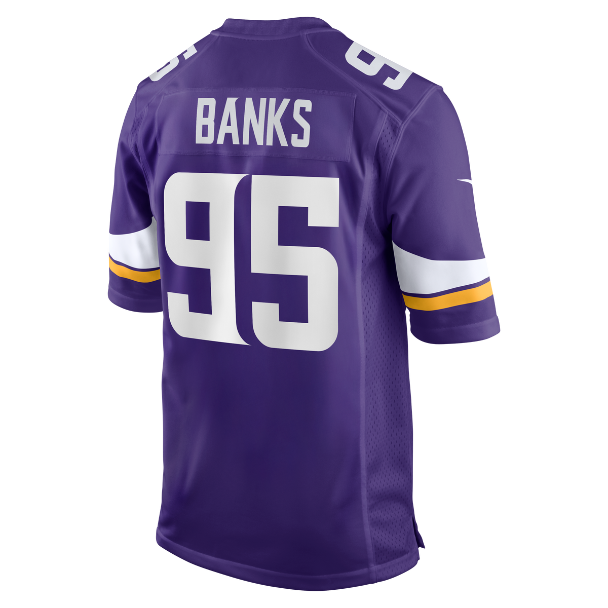 Men's Minnesota Vikings Caleb Banks Nike Purple 2026 Nfl Draft First Round Pick No 18 Team Game Jersey