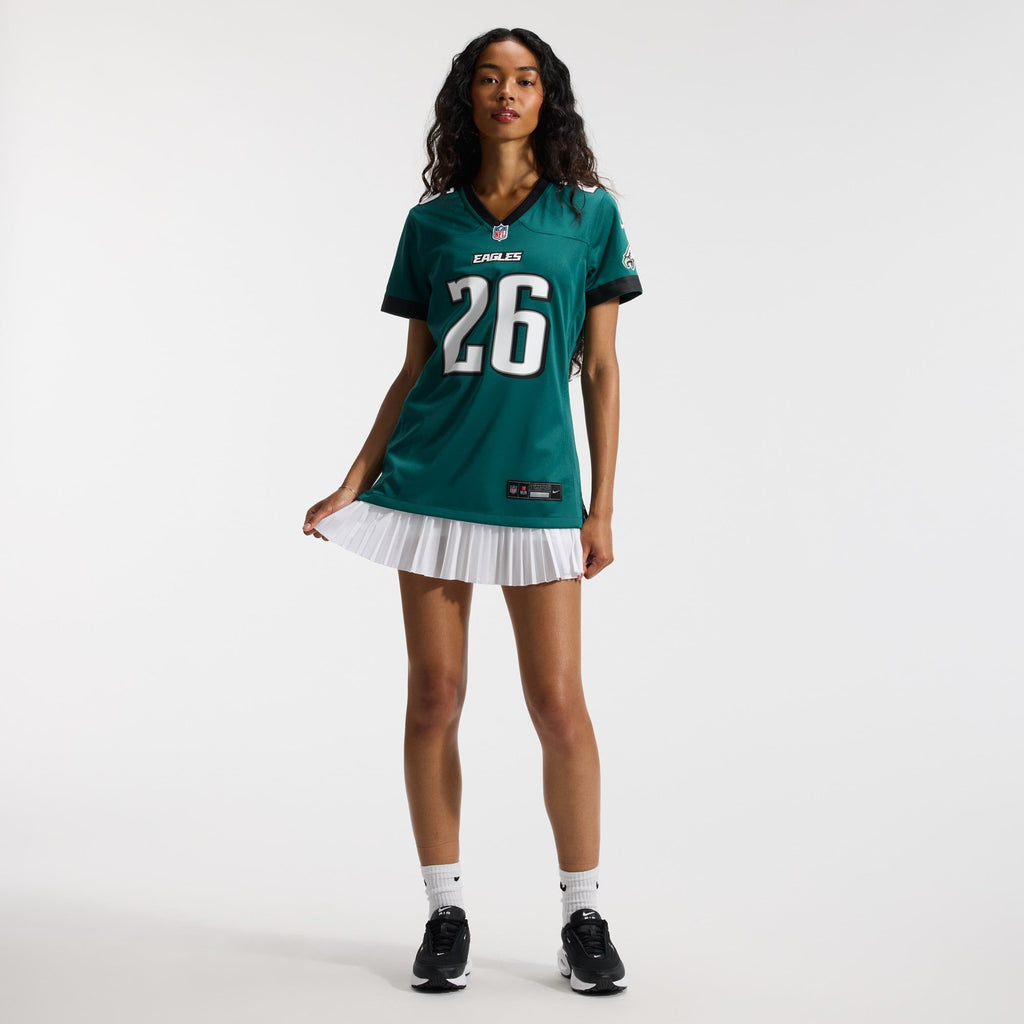 Women's Philadelphia Eagles Saquon Barkley Nike Midnight Green Team Game Jersey