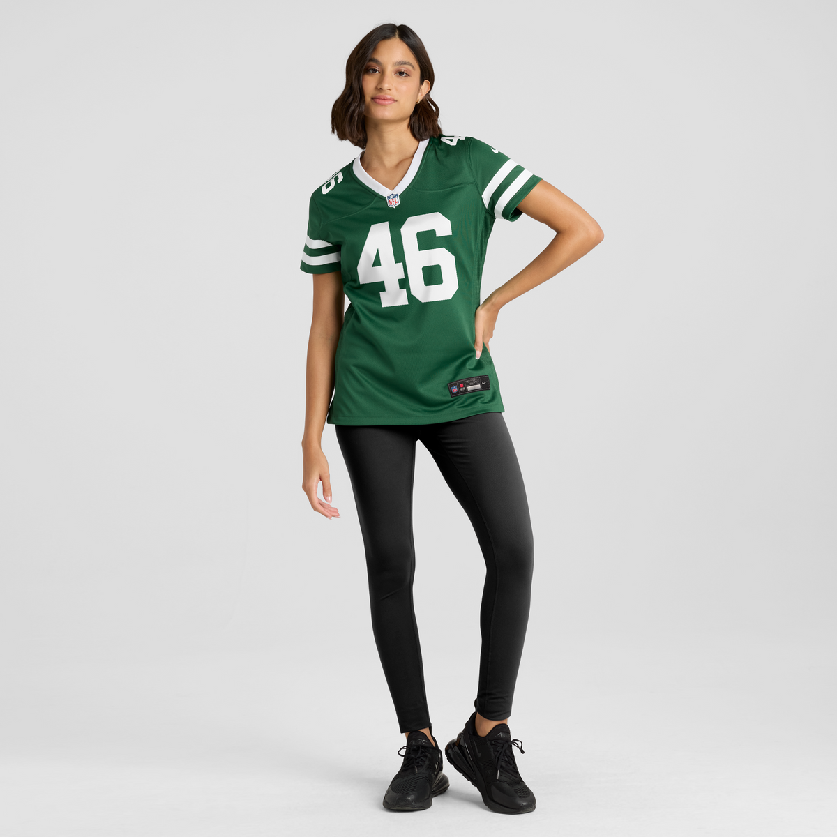 Women's New York Jets Joseph Ossai Nike Legacy Green Team Game Jersey