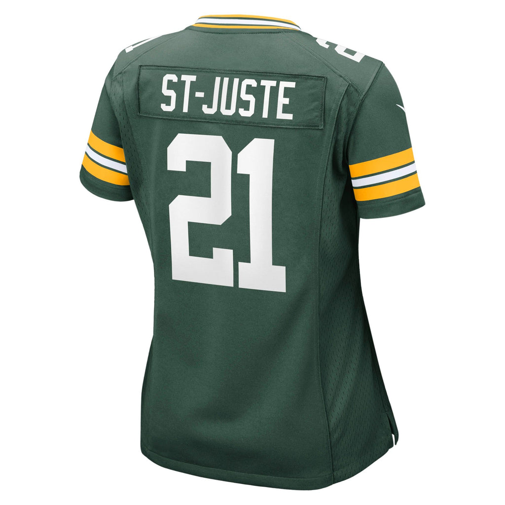 Women's Green Bay Packers Benjamin St Juste Nike Green Team Game Jersey