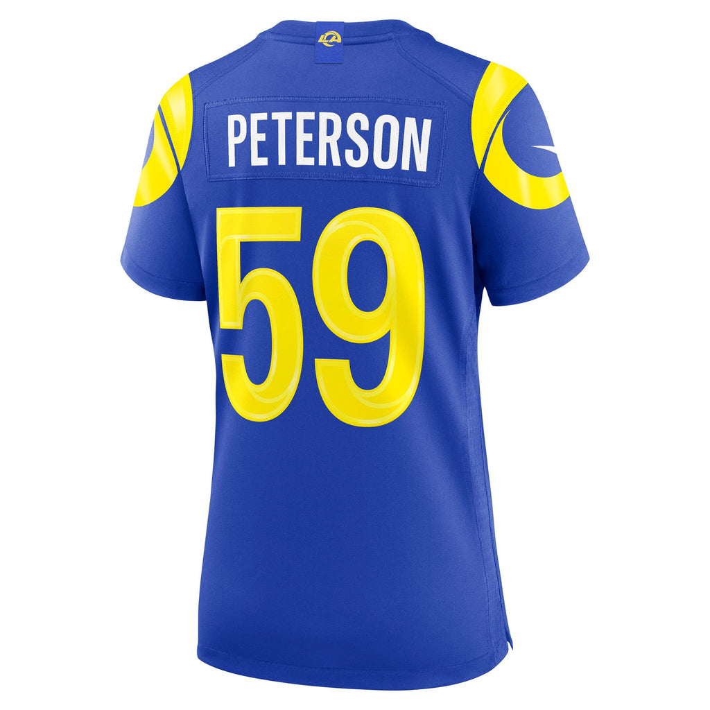Women's Los Angeles Rams Darryl Peterson Nike Royal Team Game Jersey