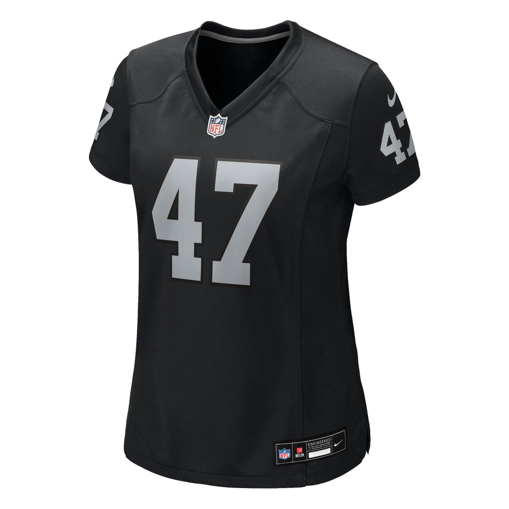Women's Las Vegas Raiders Alex Ward Nike Black Team Game Jersey