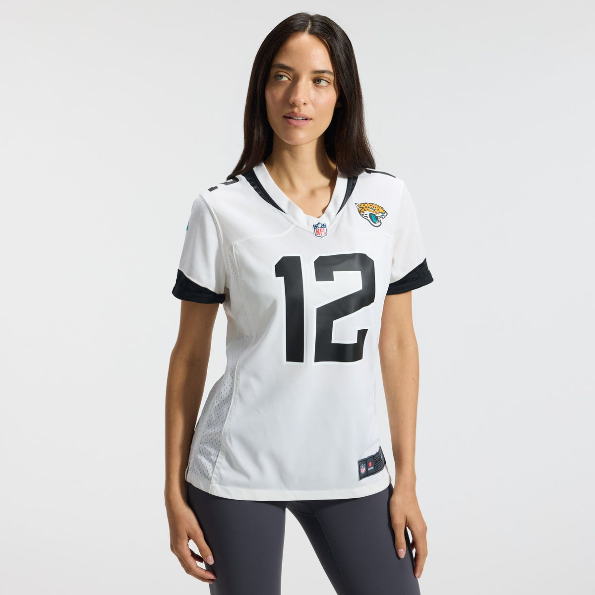 Women's Jacksonville Jaguars Travis Hunter Nike White Game Jersey