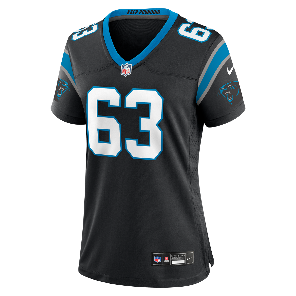 Women's Carolina Panthers Rasheed Walker Nike Black Team Game Jersey